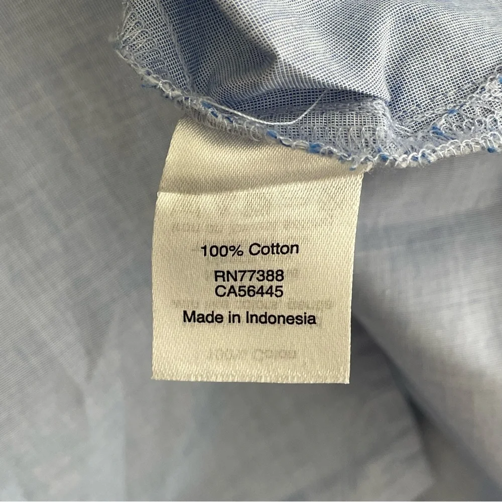 J. Crew Cotton Chambray‎ Top Women Size S Bow Sleeves Casual Feminine Chic Y2K